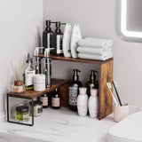 Moonval Countertop Organizer, Stackable Corner Spice Rack Shelf for Kitchen, Pantry & Coffee Station