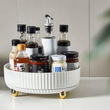 Moonval Rotating Organizer Tray, Luxury 360° Turntable Storage for Spices, Cosmetics & Skincare