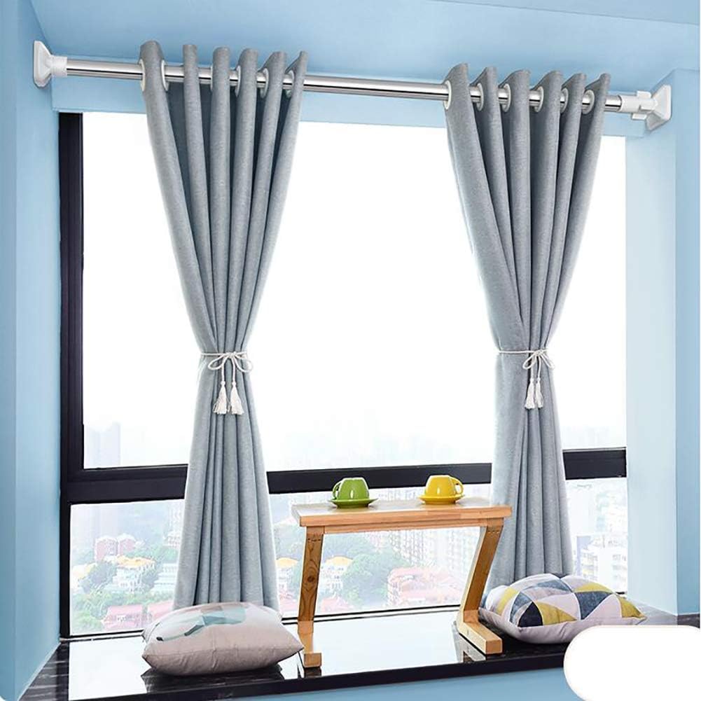 Moonval Adjustable Tension Rod, Heavy-Duty Expandable Shower Curtain & Clothes Hanging Rod
