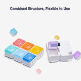 Moonval Smart Weekly Pill Organizer, 7-Day Alarm Reminder Box with Digital Timer & Compartments