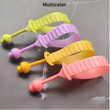 Moonval Silicone Toilet Seat Lifter Handles, Adjustable No-Adhesive Pull Tabs, Set of 4