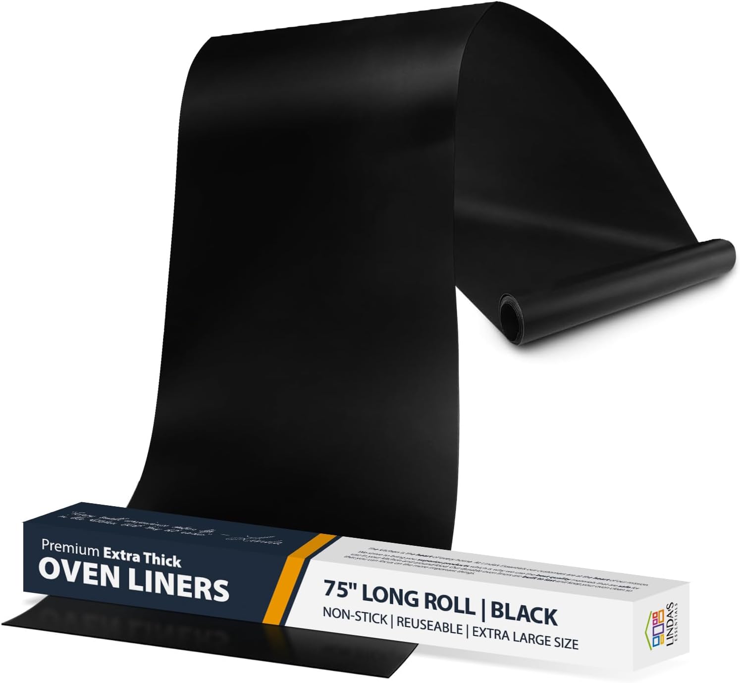 Moonval Heavy Duty Oven Liner, 17 x 75 Inch Non-Stick Reusable Heat-Resistant Mat