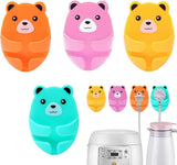 Moonval Bear Cable Holder, Self-Adhesive Wall Clip for Chargers, Plugs & Wires