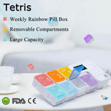 Moonval Smart Weekly Pill Organizer, 7-Day Alarm Reminder Box with Digital Timer & Compartments