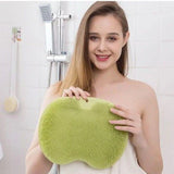 Moonval Shower Foot Scrubber, Wall-Mounted Foot & Back Cleaning Massager for Bathroom