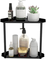 Moonval Corner Countertop Organizer, 3-Tier Vanity Shelf for Makeup, Skincare, Kitchen & Bathroom