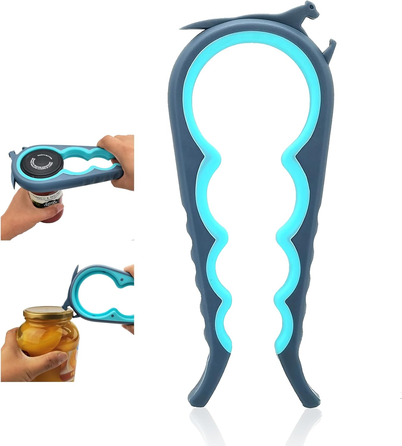 Moonval Jar Opener Set, Multi-Function Bottle & Can Opener for Easy Lid Opening