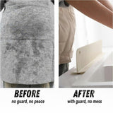 Moonval Silicone Sink Splash Guard, Waterproof Countertop Barrier for Kitchen and Bathroom