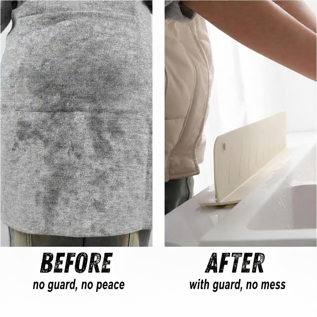 Moonval Silicone Sink Splash Guard, Waterproof Countertop Barrier for Kitchen and Bathroom