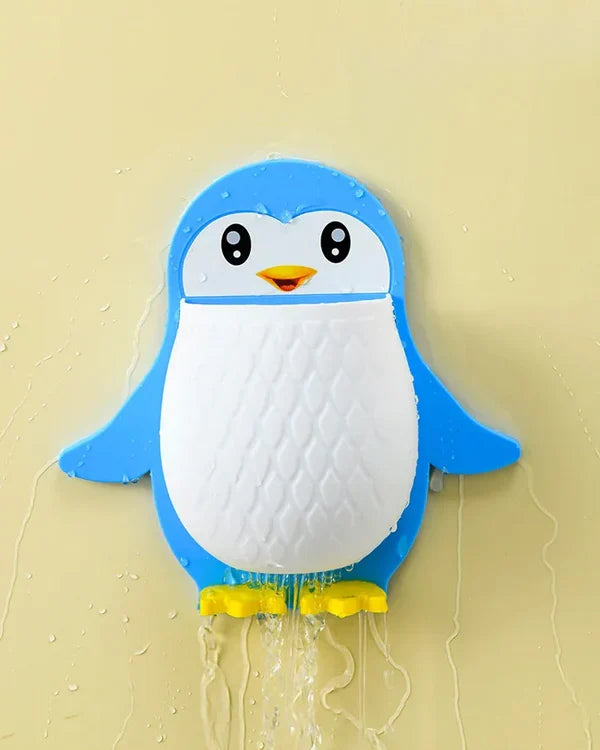 Moonval Penguin Wall Organizer, Adhesive Storage Rack for Remotes, Brushes & Toiletries
