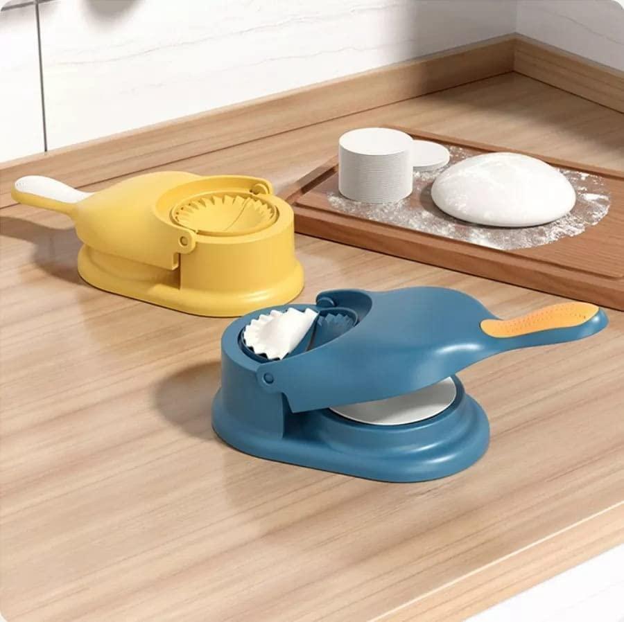 Moonval 2-in-1 Dumpling Maker, Multifunction Dumpling Press & Dough Cutter for Homemade Dumplings