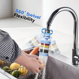 Moonval Faucet Water Filter, Tap Purifier Attachment for Cleaner Water & Kitchen Bathroom Faucets