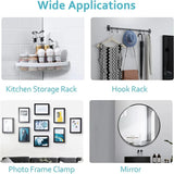 Moonval Adhesive Wall Hooks, Waterproof No-Drill Screw Wall Hooks for Heavy-Duty Hanging