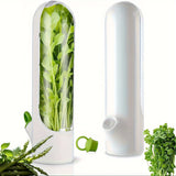 Moonval Produce Storage Container, Fresh-Keeping Organizer for Vegetables & Leafy Greens