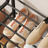 Moonval 4-Tier Shoe Rack, Space-Saving Storage Organizer for Entryway, Closet & Bedroom