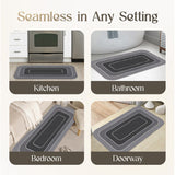 Moonval Non-Slip Floor Rug, Super Absorbent Quick-Dry Bathroom & Kitchen Mat