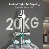 Moonval Drill-Free Hand Shower Holder, Adjustable Wall Mount Bracket for Bathroom Shower Heads