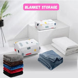 Moonval Large Dustproof Storage Bag, Foldable Blanket and Clothes Organizer with Zipper