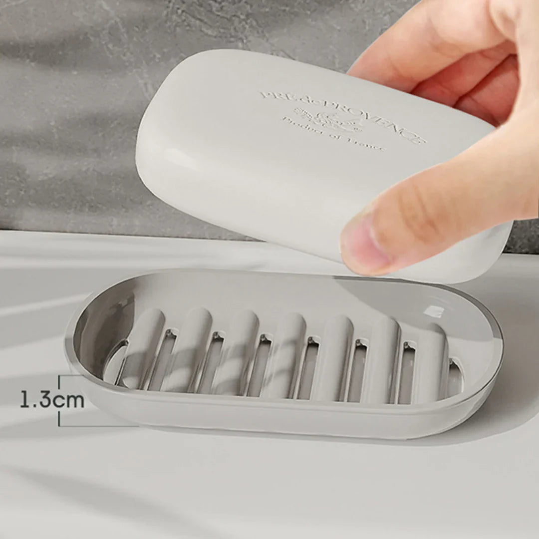 Moonval Leakproof Travel Soap Box, Sealed Bar Holder with Locking Strap