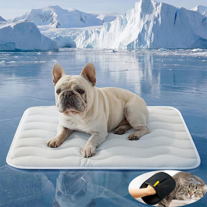 Moonval Pet Cooling Mat, Breathable Washable Quilted Summer Pad for Dogs and Cats