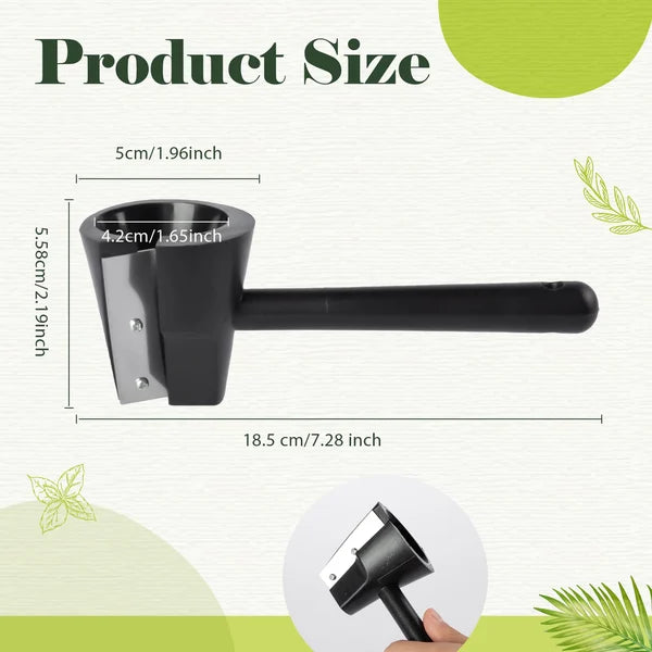 Moonval Vegetable Flower Cutter, Stainless Steel Spiral Garnish Tool for Carrots & Cucumbers