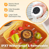 Moonval Portable Food Cleaner, Waterproof Ultrasonic Fruit & Vegetable Washer for Kitchen & Travel