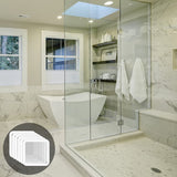 Moonval Self-Adhesive Drain Hair Catcher, Fine Mesh Cover for Shower and Floor Drains