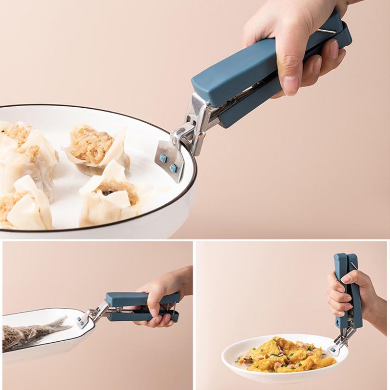 Moonval Hot Dish Lifter, Anti-Scald Bowl & Plate Gripper with Stainless Steel Arms