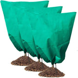 Moonval Plant Frost Protection Cover, Thickened Drawstring Freeze Protection Bag for Trees & Shrubs