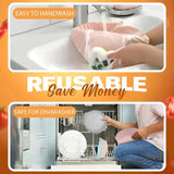 Moonval Air Fryer Silicone Liner, Reusable Heat-Resistant Baking Tray with Handles