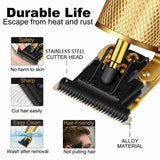 Moonval Cordless Hair Clipper, Rechargeable Wireless Hair & Beard Trimmer for Home & Travel