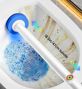 Moonval Disposable Toilet Brush Set, Wall-Mounted Bathroom Cleaning Brush with Replaceable Heads