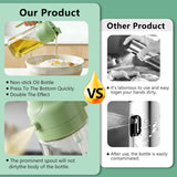 Moonval Oil Sprayer Set, 2-Pack 2-in-1 Oil Mister & Dispenser Bottles for Cooking, Air Fryer & BBQ