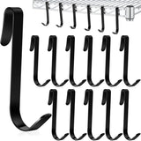 Moonval Wire Shelf J Hooks, Heavy-Duty Metal Hanging Hooks for Closet & Storage Racks
