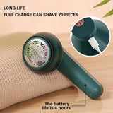 Moonval Electric Lint Remover, Rechargeable Fabric Shaver for Clothes, Upholstery & Blankets