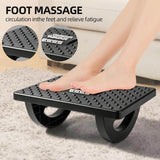 Moonval Under Desk Foot Rest, Ergonomic Foot Stool with Massage Rollers for Office & Home