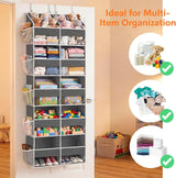 Moonval Over-the-Door Organizer, 5-Tier Hanging Storage with 10 Compartments, 80 lb Capacity