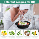 Moonval Collapsible Silicone Facial Ice Bath Bowl, Portable Face Cooling Basin