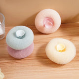 Moonval Suction Cup Bath Loofahs, Quick-Drying Body Scrub Sponges, Pack of 2