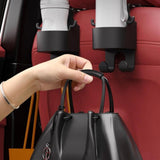 Moonval Car Seat Cup Holder & Phone Mount, Headrest Organizer with Bag Hooks