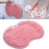 Moonval Shower Foot Scrubber, Wall-Mounted Foot & Back Cleaning Massager for Bathroom