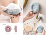 Moonval Suction Cup Bath Loofahs, Quick-Drying Body Scrub Sponges, Pack of 2