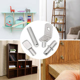 Moonval Shelf Pins Kit, 104-Piece Nickel-Plated Shelf Support Pegs Set for Cabinets & Bookshelves