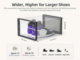 Moonval Shoe Storage Boxes, Clear Stackable Sneaker Organizer Bins with Front Opening