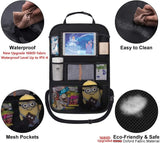 Moonval Backseat Car Organizer, Seat Protector with Tablet Holder & Multi-Pocket Storage for Kids