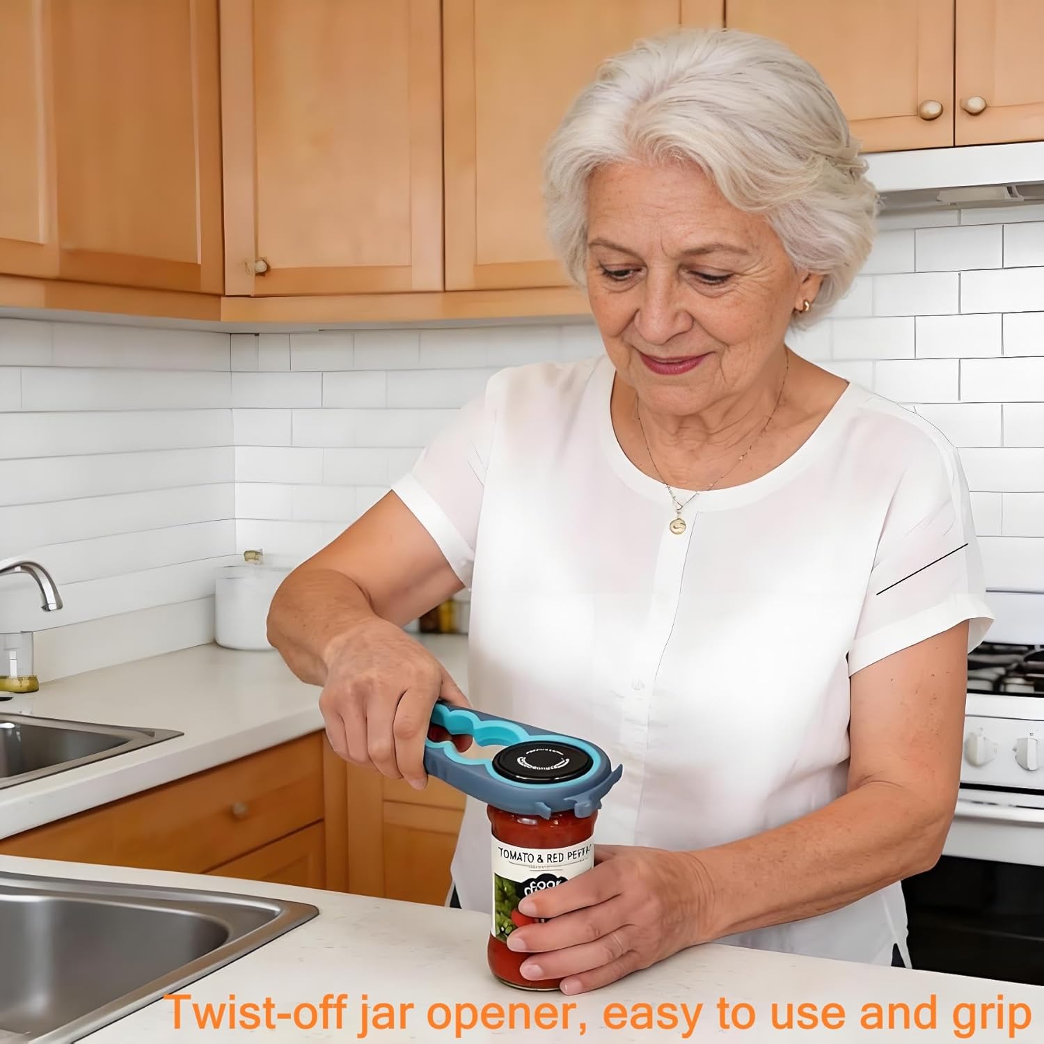Moonval Jar Opener Set, Multi-Function Bottle & Can Opener for Easy Lid Opening
