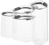 Moonval Food Storage Containers, 8-Piece Airtight BPA-Free Pantry Canister Set, Leakproof & Dishwasher Safe