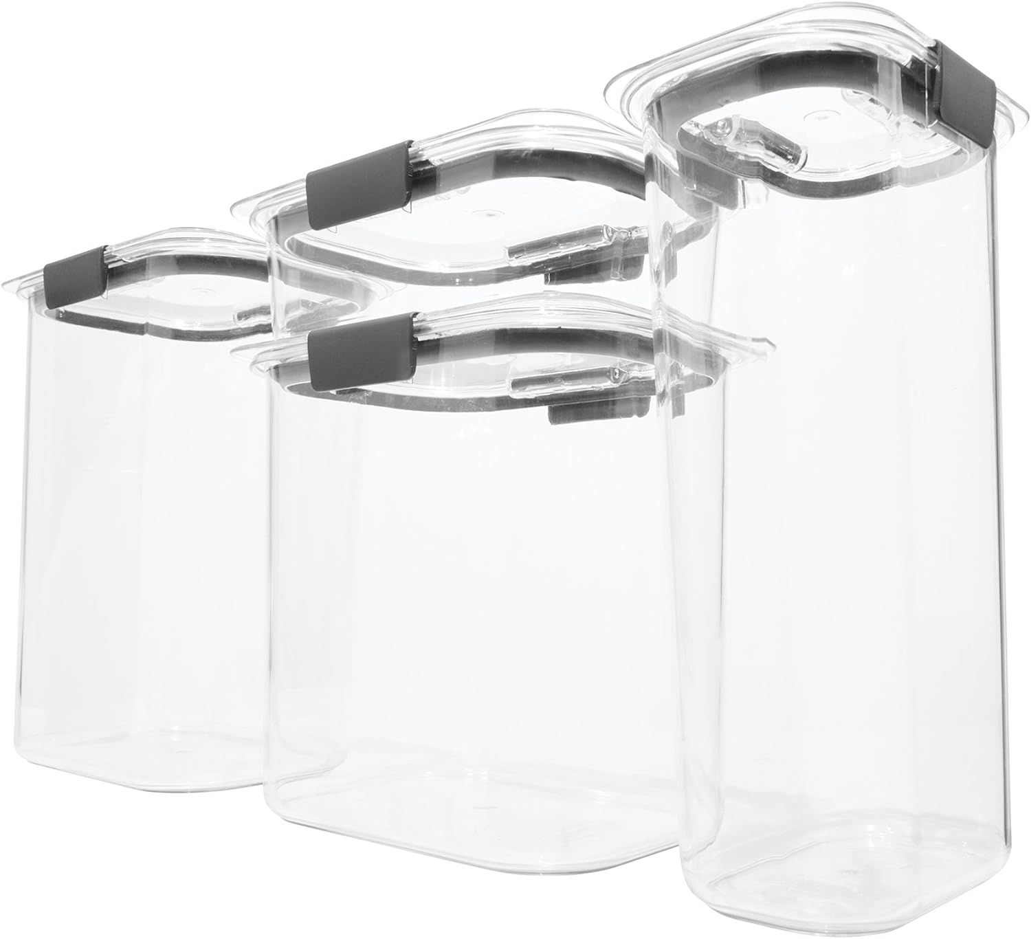 Moonval Food Storage Containers, 8-Piece Airtight BPA-Free Pantry Canister Set, Leakproof & Dishwasher Safe