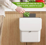 Moonval 7L Hanging Garbage Bin, Cabinet Door Kitchen Trash Can with Lid