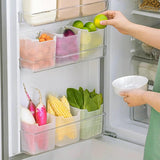 Moonval Refrigerator Organizer Bins, Open-Front Fridge & Pantry Containers, 6-Pack